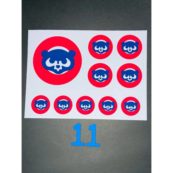CUBS BASEBALL HIGH QUALITY STICKERS SET BUNDLE - Picture 1 of 6